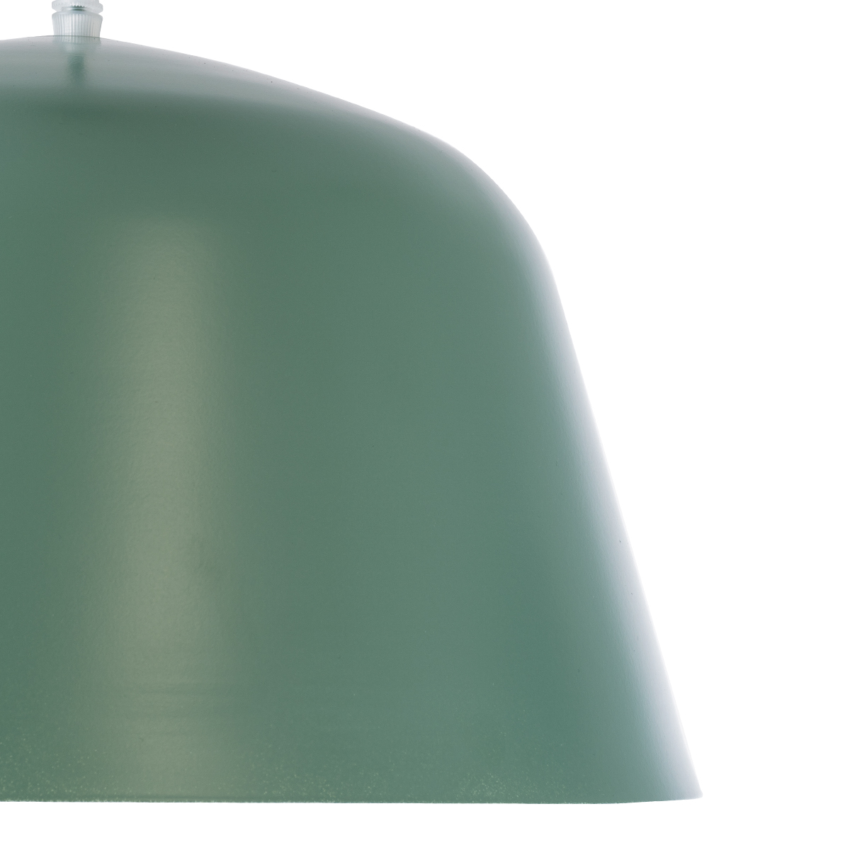 GloboStar® UPVALE 01285 Μοντέρνο Κρεμαστό Φωτιστικό Καμπάνα Μονόφωτο 1 x E27 IP20 Πράσινο & Λευκό Μέταλλο - Μ40 x Π40 x Υ24cm