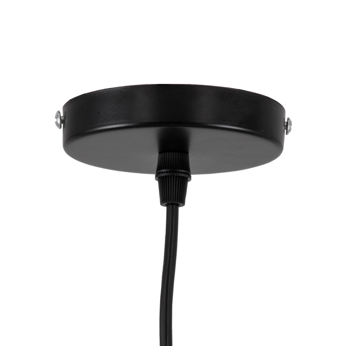 GloboStar® ROCKFORD 01287 Μοντέρνο Κρεμαστό Φωτιστικό Καμπάνα Τρίφωτο 3 x E27 IP20 Μαύρο Μέταλλο - Μ86 x Π86 x Υ30cm