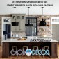 GloboStar® ROCKFORD 01287 Μοντέρνο Κρεμαστό Φωτιστικό Καμπάνα Τρίφωτο 3 x E27 IP20 Μαύρο Μέταλλο - Μ86 x Π86 x Υ30cm