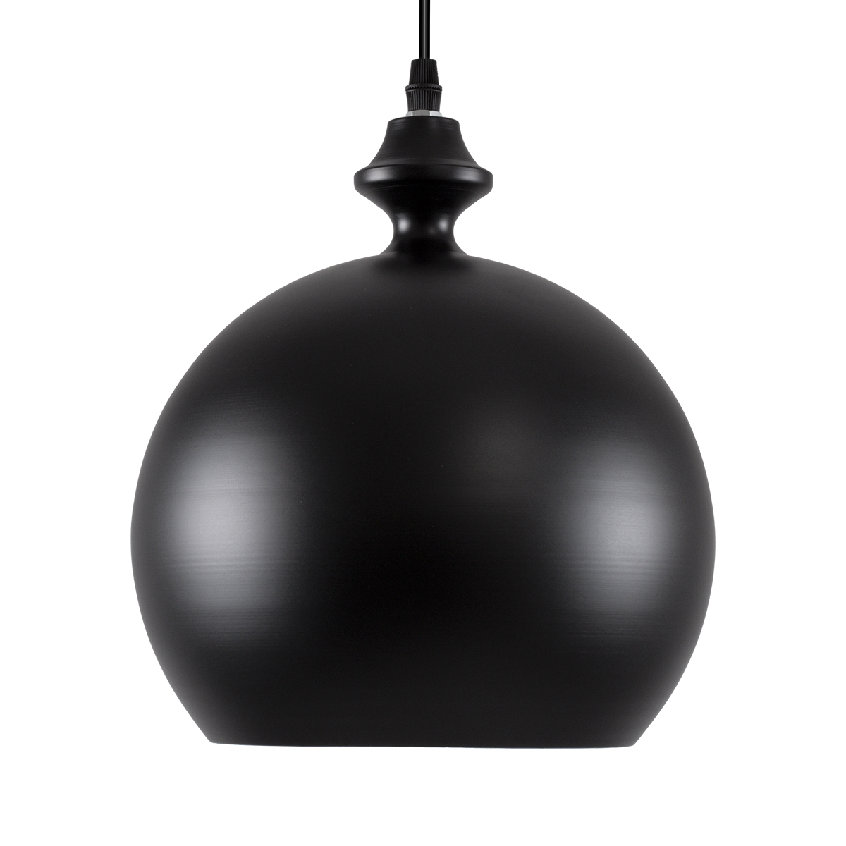 GloboStar® ROCKFORD 01287-B Μοντέρνο Κρεμαστό Φωτιστικό Καμπάνα Μονόφωτο 1 x E27 IP20 Μαύρο & Χρυσό Μέταλλο - Μ24 x Π24 x Y27cm