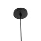GloboStar® SANTORINI 01290 Boho Κρεμαστό Φωτιστικό Καπέλο Μονόφωτο 1 x E27 IP20 3D Καφέ Χαρτί - Μ30 x Π30 x Y20cm