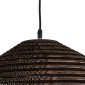 GloboStar® SANTORINI 01293 Boho Κρεμαστό Φωτιστικό Ανάρτηση Μονόφωτο 1 x E27 IP20 3D Καφέ Χαρτί - Μ30 x Π30 x Y20cm