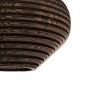 GloboStar® SANTORINI 01293 Boho Κρεμαστό Φωτιστικό Ανάρτηση Μονόφωτο 1 x E27 IP20 3D Καφέ Χαρτί - Μ30 x Π30 x Y20cm
