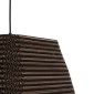 GloboStar® SANTORINI 01295 Boho Κρεμαστό Φωτιστικό Καμπάνα Μονόφωτο 1 x E27 IP20 3D Καφέ Χαρτί - Μ38 x Π38 x Υ30cm