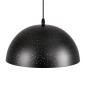 GloboStar® SOLANA 01301 Μοντέρνο Κρεμαστό Φωτιστικό Καμπάνα Μονόφωτο 1 x E27 IP20 Μαύρο & Χρυσό Μέταλλο - Μ30 x Π30 x Υ15cm