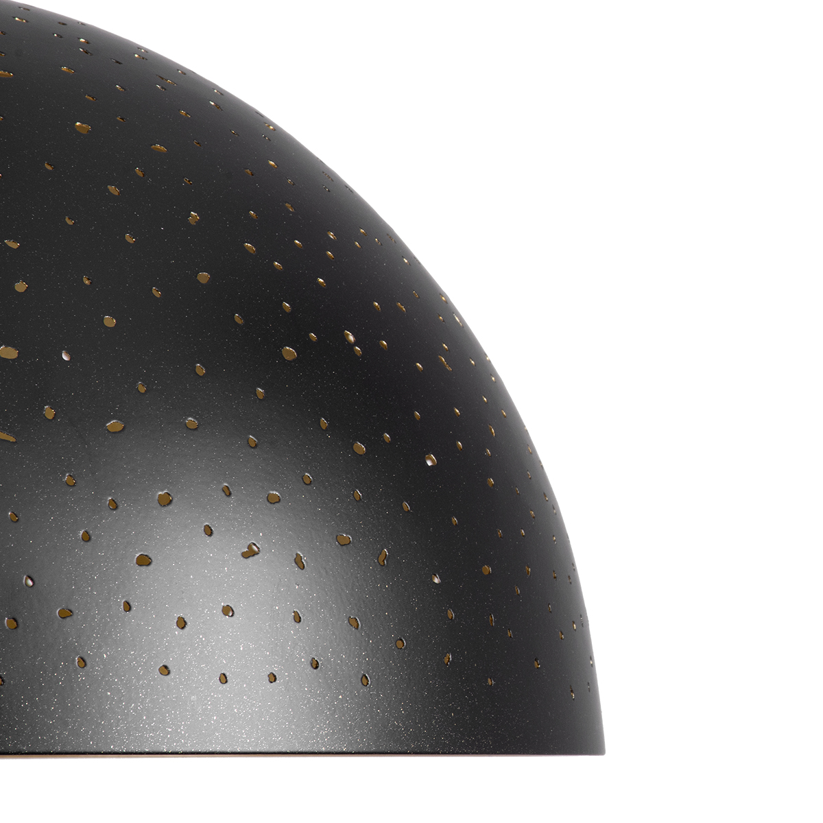 GloboStar® SOLANA 01301 Μοντέρνο Κρεμαστό Φωτιστικό Καμπάνα Μονόφωτο 1 x E27 IP20 Μαύρο & Χρυσό Μέταλλο - Μ30 x Π30 x Υ15cm