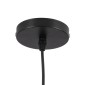 GloboStar® SOLANA 01301 Μοντέρνο Κρεμαστό Φωτιστικό Καμπάνα Μονόφωτο 1 x E27 IP20 Μαύρο & Χρυσό Μέταλλο - Μ30 x Π30 x Υ15cm