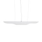 GloboStar® ESTERINA 01305 Μοντέρνο Κρεμαστό Φωτιστικό Ανάρτηση Δίφωτο 2 x E27 IP20 Λευκό & Χρυσό Μέταλλο - Μ60 x Π6 x Υ6cm