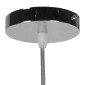 GloboStar® LUCREZIA 01314 Μοντέρνο Κρεμαστό Φωτιστικό Ανάρτηση Μονόφωτο 1 x E27 IP20 Διάφανο Γυαλί - Μ18 x Π18 x Υ23cm