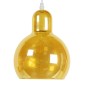 GloboStar® LUCREZIA 01315 Μοντέρνο Κρεμαστό Φωτιστικό Ανάρτηση Μονόφωτο 1 x E27 IP20 Διάφανο Γυαλί - Μ18 x Π18 x Υ23cm