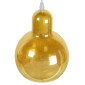 GloboStar® LUCREZIA 01315 Μοντέρνο Κρεμαστό Φωτιστικό Ανάρτηση Μονόφωτο 1 x E27 IP20 Διάφανο Γυαλί - Μ18 x Π18 x Υ23cm