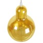 GloboStar® LUCREZIA 01315 Μοντέρνο Κρεμαστό Φωτιστικό Ανάρτηση Μονόφωτο 1 x E27 IP20 Διάφανο Γυαλί - Μ18 x Π18 x Υ23cm