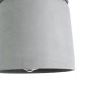 GloboStar® TRIBECA 01321 Μοντέρνο Κρεμαστό Φωτιστικό Καμπάνα Μονόφωτο 1 x E27 IP20 Γκρι Τσιμέντο - Μ20 x Π20 x Υ26cm