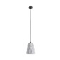 GloboStar® TRIBECA 01327 Μοντέρνο Κρεμαστό Φωτιστικό Καμπάνα Μονόφωτο 1 x E27 IP20 Γκρι Τσιμέντο - Μ18 x Π18 x Υ23cm