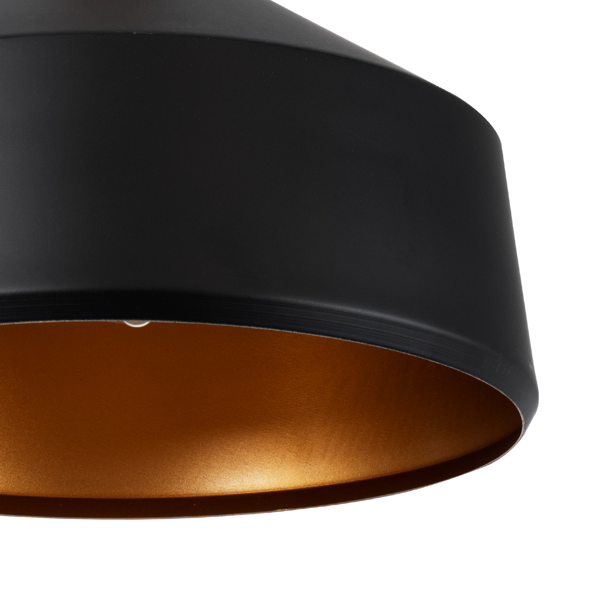 GloboStar® CALYPSO 01334-B Μοντέρνο Κρεμαστό Φωτιστικό Καμπάνα Μονόφωτο 1 x E27 IP20 Μαύρο & Χρυσό Μέταλλο με Μπεζ Ξύλο - Μ36 x Π36 x Υ35cm