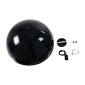 GloboStar® DIADEMA 01342 Μοντέρνο Κρεμαστό Φωτιστικό Καμπάνα Μονόφωτο 1 x E27 IP20 Μαύρο & Χρυσό Μέταλλο - Μ60 x Π60 x Υ30cm
