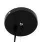 GloboStar® DIADEMA 01342 Μοντέρνο Κρεμαστό Φωτιστικό Καμπάνα Μονόφωτο 1 x E27 IP20 Μαύρο & Χρυσό Μέταλλο - Μ60 x Π60 x Υ30cm