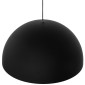 GloboStar® MEDEA 01344 Μοντέρνο Κρεμαστό Φωτιστικό Καμπάνα Μονόφωτο 1 x E27 IP20 Μαύρο & Χρυσό Μέταλλο - Μ60 x Π60 x Υ30cm