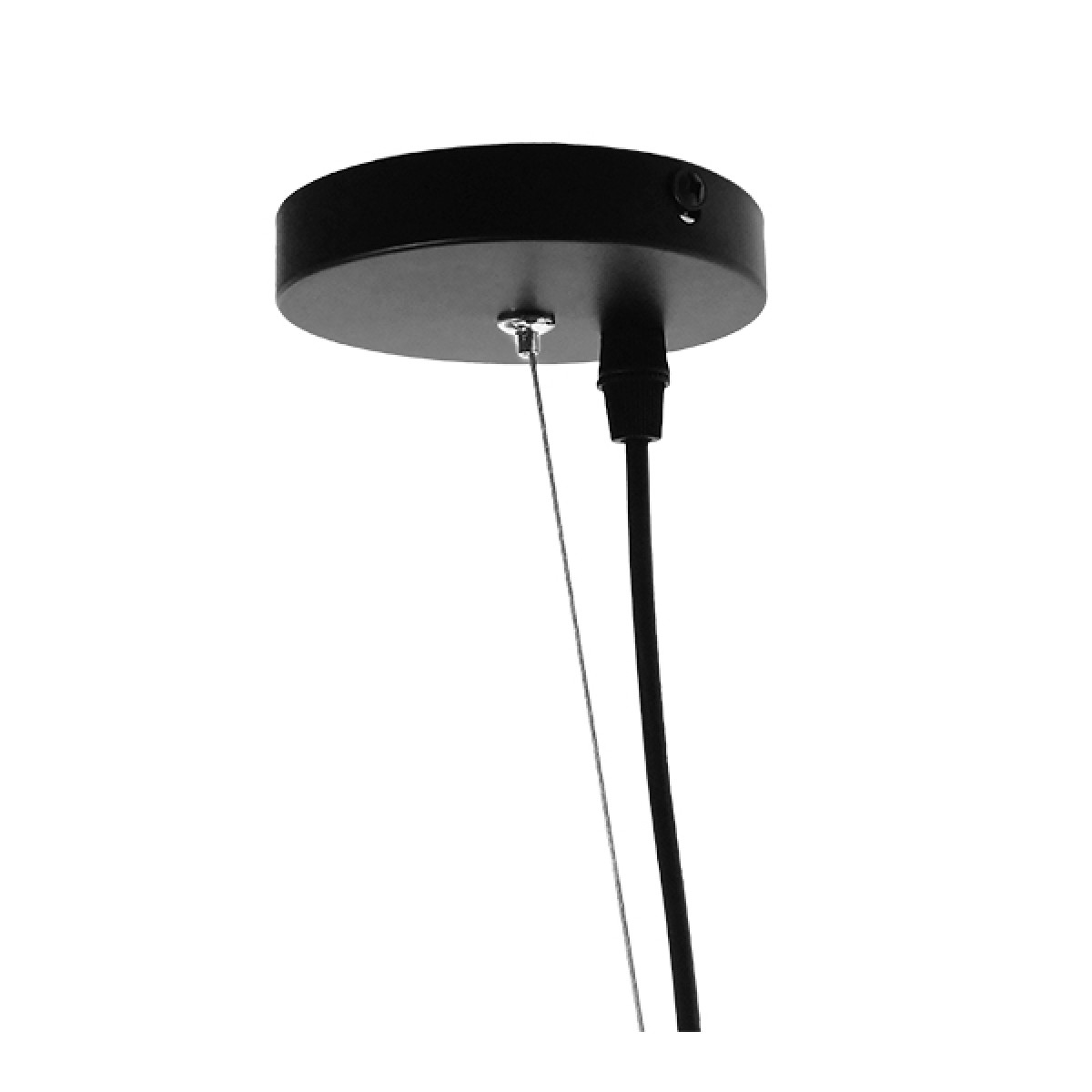 GloboStar® MEDEA 01344 Μοντέρνο Κρεμαστό Φωτιστικό Καμπάνα Μονόφωτο 1 x E27 IP20 Μαύρο & Χρυσό Μέταλλο - Μ60 x Π60 x Υ30cm