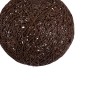GloboStar® OCEANA 01354 Vintage Κρεμαστό Φωτιστικό Μπάλα Μονόφωτο 1 x E27 IP20 Καφέ Σχοίνι - Μ20 x Π20 x Υ20cm