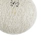 GloboStar® OCEANA 01355 Vintage Κρεμαστό Φωτιστικό Μπάλα Μονόφωτο 1 x E27 IP20 Λευκό Σχοινί - Μ20 x Π20 x Υ20cm