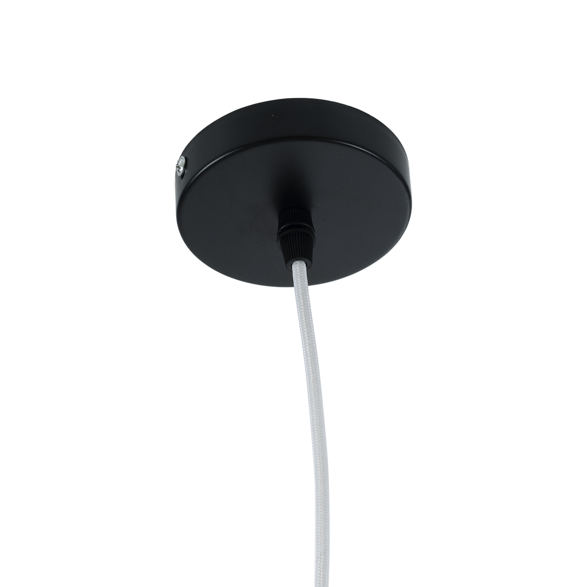 GloboStar® OCEANA 01355 Vintage Κρεμαστό Φωτιστικό Μπάλα Μονόφωτο 1 x E27 IP20 Λευκό Σχοινί - Μ20 x Π20 x Υ20cm