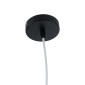 GloboStar® OCEANA 01355 Vintage Κρεμαστό Φωτιστικό Μπάλα Μονόφωτο 1 x E27 IP20 Λευκό Σχοινί - Μ20 x Π20 x Υ20cm
