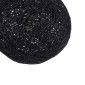 GloboStar® OCEANA 01356 Vintage Κρεμαστό Φωτιστικό Μπάλα Μονόφωτο 1 x E27 IP20 Μαύρο Σχοινί - Μ20 x Π20 x Υ20cm
