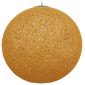 GloboStar® OCEANA 01361 Vintage Κρεμαστό Φωτιστικό Μπάλα Μονόφωτο 1 x E27 IP20 Μπεζ & Χρυσό Σχοινί - Μ60 x Π60 x Υ60cm