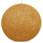 GloboStar® OCEANA 01361 Vintage Κρεμαστό Φωτιστικό Μπάλα Μονόφωτο 1 x E27 IP20 Μπεζ & Χρυσό Σχοινί - Μ60 x Π60 x Υ60cm