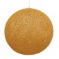 GloboStar® OCEANA 01361 Vintage Κρεμαστό Φωτιστικό Μπάλα Μονόφωτο 1 x E27 IP20 Μπεζ & Χρυσό Σχοινί - Μ60 x Π60 x Υ60cm
