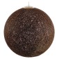 GloboStar® OCEANA 01362 Vintage Κρεμαστό Φωτιστικό Μπάλα Μονόφωτο 1 x E27 IP20 Καφέ Σχοινί - Μ60 x Π60 x Υ60cm
