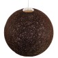 GloboStar® OCEANA 01362 Vintage Κρεμαστό Φωτιστικό Μπάλα Μονόφωτο 1 x E27 IP20 Καφέ Σχοινί - Μ60 x Π60 x Υ60cm