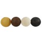 GloboStar® OCEANA 01362 Vintage Κρεμαστό Φωτιστικό Μπάλα Μονόφωτο 1 x E27 IP20 Καφέ Σχοινί - Μ60 x Π60 x Υ60cm