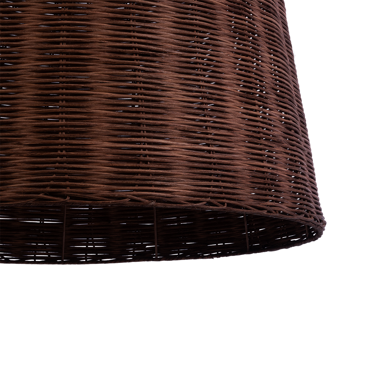 GloboStar® BAHAMAS 01369 Boho Κρεμαστό Φωτιστικό Καμπάνα Μονόφωτο 1 x E27 IP20 Καφέ Ξύλο - Μ60 x Π60 x Υ60cm