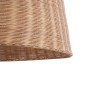 GloboStar® BAHAMAS 01370 Boho Κρεμαστό Φωτιστικό Καμπάνα Μονόφωτο 1 x E27 IP20 Μπεζ Ξύλο - Μ60 x Π60 x Υ60cm