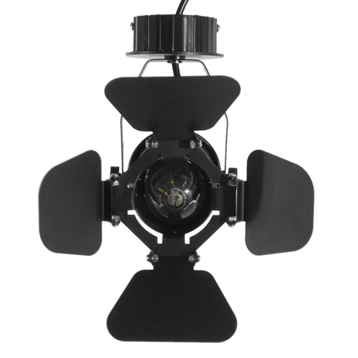GloboStar® CHICAGO 01371 Vintage Φωτιστικό Οροφής Πλέγμα Μονόφωτο 1 x E27 IP20 Μαύρο Μέταλλο - Μ20 x Π20 x Υ27.5cm