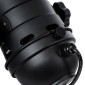 GloboStar® DETROIT 01372 Vintage Φωτιστικό Οροφής Πλέγμα Μονόφωτο 1 x E27 IP20 Μαύρο Μέταλλο - Μ26 x Π26 x Υ37cm