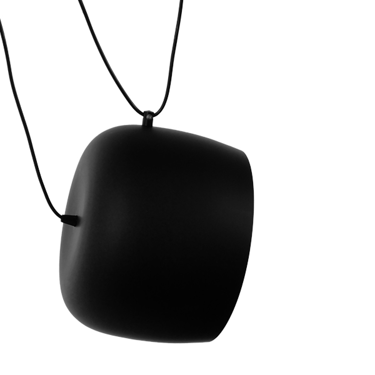 GloboStar® JASPER 01375 Μοντέρνο Κρεμαστό Φωτιστικό Ανάρτηση Σετ Τρίφωτο 3 x E27 IP20 Μαύρο & Λευκό Μέταλλο - Μ75 x Π75 x Υ22cm