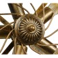 GloboStar® FAN 01381 Vintage Επιτοίχιο Φωτιστικό Απλίκα Πολύφωτο 5 x E27 IP20 Χάλκινο Μέταλλο - Μ46 x Π22 x Υ46cm