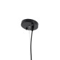 GloboStar® SCANDI 01387 Vintage Κρεμαστό Φωτιστικό Πλέγμα Μονόφωτο 1 x E27 IP20 Μπεζ Μέταλλο - Μ23 x Π23 x Υ30cm