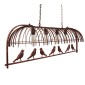GloboStar® NEST 01402 Vintage Κρεμαστό Φωτιστικό Φιγούρα Πολύφωτο 4 x E27 IP20 Χάλκινο Μέταλλο με Πράσινο Πλαστικό - Μ103 x Π34 x Υ36.5cm