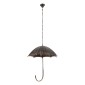 GloboStar® UMBRELLA 01406 Vintage Κρεμαστό Φωτιστικό Φιγούρα Πολύφωτο 5 x E27 IP20 Χάλκινο & Μαύρο Μέταλλο - Μ60 x Π60 x Y65cm