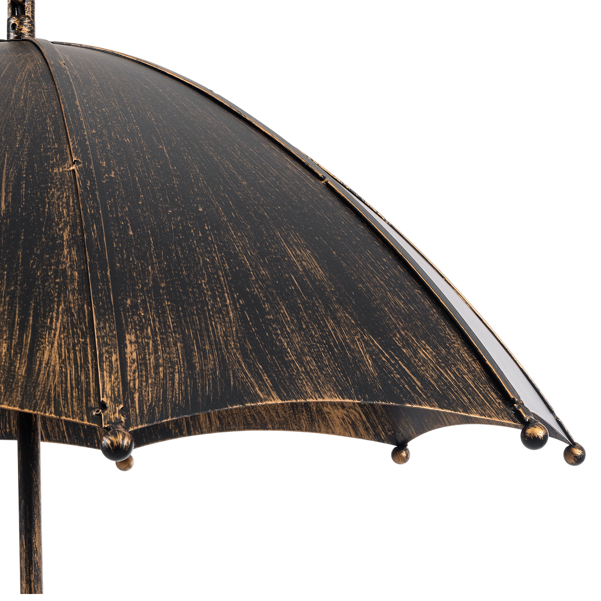 GloboStar® UMBRELLA 01406 Vintage Κρεμαστό Φωτιστικό Φιγούρα Πολύφωτο 5 x E27 IP20 Χάλκινο & Μαύρο Μέταλλο - Μ60 x Π60 x Y65cm