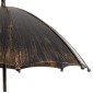 GloboStar® UMBRELLA 01406 Vintage Κρεμαστό Φωτιστικό Φιγούρα Πολύφωτο 5 x E27 IP20 Χάλκινο & Μαύρο Μέταλλο - Μ60 x Π60 x Y65cm