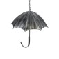 GloboStar® UMBRELLA 01407 Vintage Κρεμαστό Φωτιστικό Φιγούρα Πολύφωτο 5 x E27 IP20 Ασημί Μέταλλο - Μ60 x Π60 x Y65cm