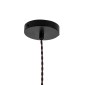 GloboStar® SPIGOT 01415 Vintage Κρεμαστό Φωτιστικό Ανάρτηση Μονόφωτο 1 x E27 IP20 Μαύρο & Κόκκινο Μέταλλο - Μ5 x Π5 x Y20cm