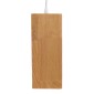 GloboStar® ELISE 01428 Μοντέρνο Κρεμαστό Φωτιστικό Οροφής Μονόφωτο 1 x E27 IP20 Μπεζ Ξύλο - Μ20 x Π8 x Υ23cm