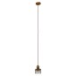 GloboStar® MANHATTAN 01454 Μοντέρνο Κρεμαστό Φωτιστικό Καμπάνα Μονόφωτο 1 x E27 IP20 Χρυσό Μέταλλο - Μ11 x Π11 x Υ14cm