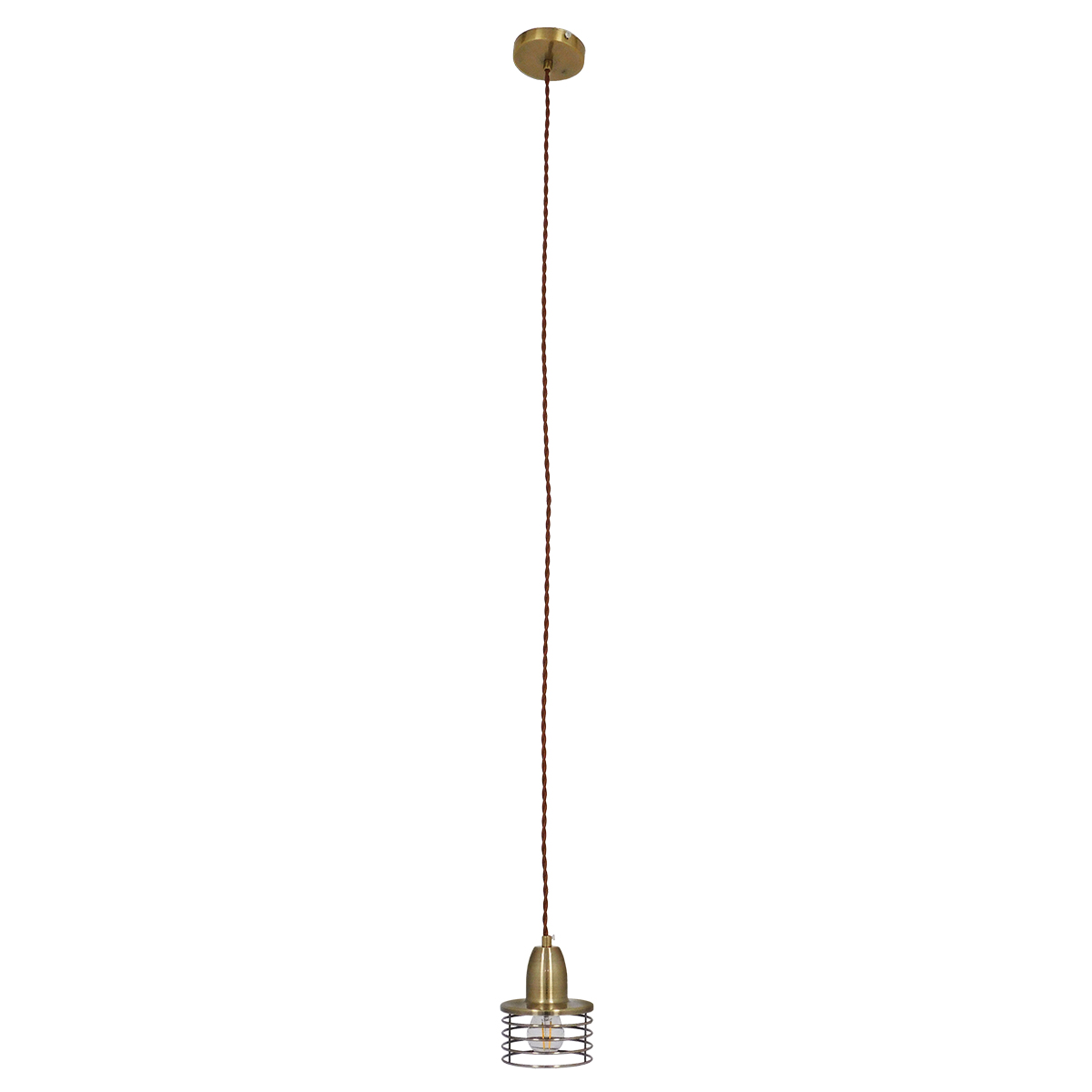 GloboStar® MANHATTAN 01455 Μοντέρνο Κρεμαστό Φωτιστικό Καμπάνα Μονόφωτο 1 x E27 IP20 Μπρούτζινο Μέταλλο - Μ11 x Π11 x Υ14cm